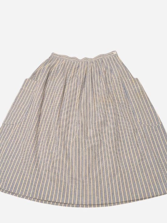 Talbots Dresses & Skirts - Pre-owned Talbots Blue and Cream Vertical Stripe A-Line Skirt
